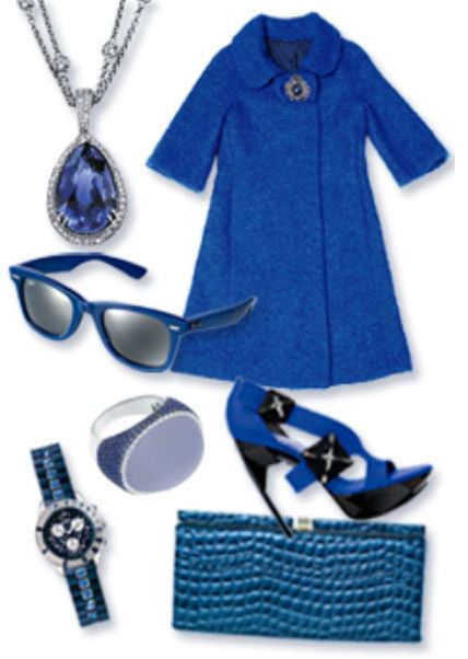 accesorios azul pantone