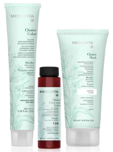 Delicada Crema Colorante Demi Permanente para el cabello con aceite de semilla de arándanos y alcaravea negra