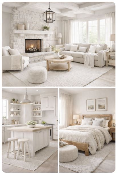 En decoracion color pantone 2026 o cloud dancer